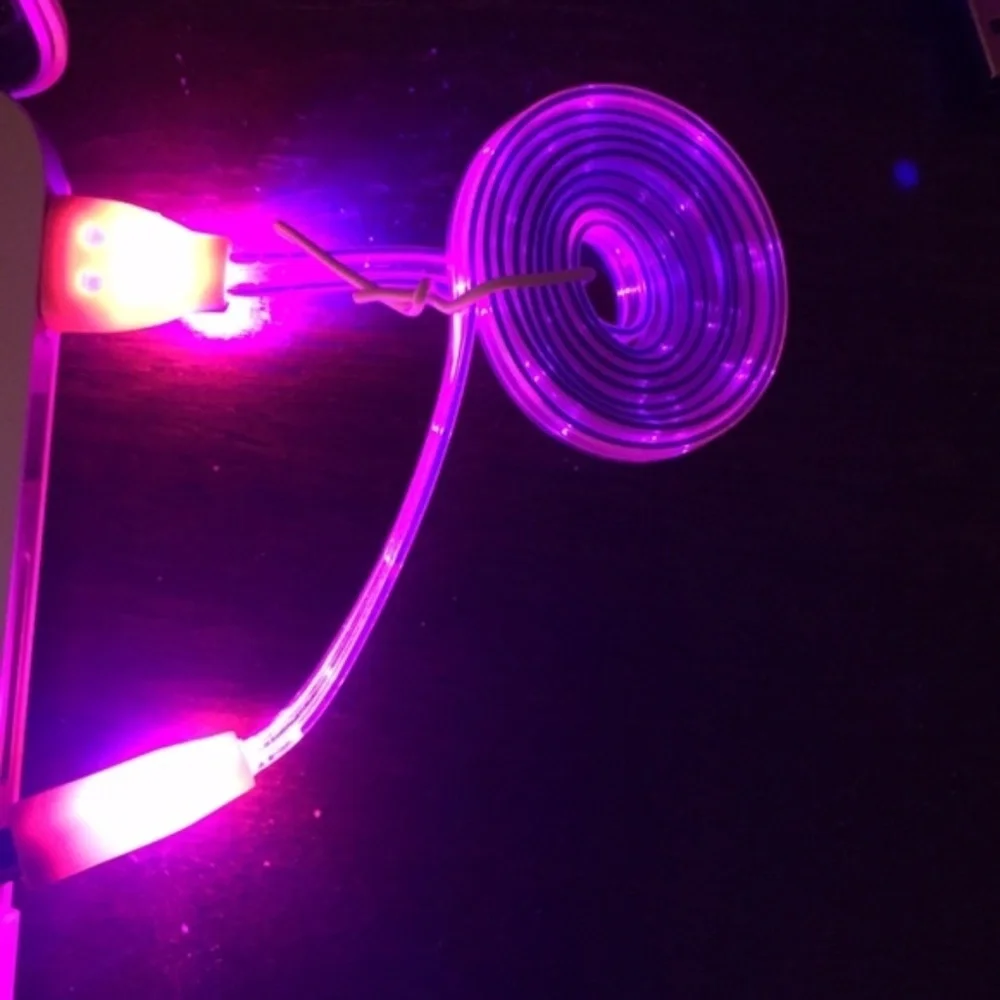 LED USB Charger Cable Samsung Galaxy S4 S6 S7 Edge
